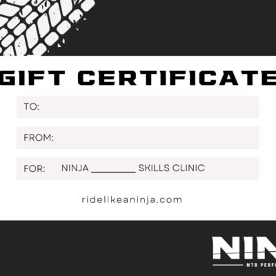 Ninja MTB Gift Certificates